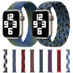 Dây đồng hồ thay thế dây nylon bện màu hỗn hợp khóa nhựa một vòng đơn cho Apple Watch Series 6 & SE & 5 & 4 40mm / 3 & 2 & 1 38mm, S, M, L, XL