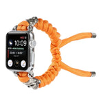 Dây đồng hồ bện dây dù hình đầu lâu, Dành cho Apple Watch Ultra 49mm / Series 8&7 45mm / SE 2&6&SE&5&4 44mm / 3&2&1 42mm, Dành cho Apple Watch Series 8&7 41mm / SE 2&6&SE&5&4 40mm / 3&2&1 38mm