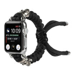 Dây đồng hồ bện dây dù hình đầu lâu, Dành cho Apple Watch Ultra 49mm / Series 8&7 45mm / SE 2&6&SE&5&4 44mm / 3&2&1 42mm, Dành cho Apple Watch Series 8&7 41mm / SE 2&6&SE&5&4 40mm / 3&2&1 38mm