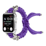 Dây đồng hồ bện dây dù hình đầu lâu, Dành cho Apple Watch Ultra 49mm / Series 8&7 45mm / SE 2&6&SE&5&4 44mm / 3&2&1 42mm, Dành cho Apple Watch Series 8&7 41mm / SE 2&6&SE&5&4 40mm / 3&2&1 38mm