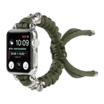 Dây đồng hồ bện dây dù hình đầu lâu, Dành cho Apple Watch Ultra 49mm / Series 8&7 45mm / SE 2&6&SE&5&4 44mm / 3&2&1 42mm, Dành cho Apple Watch Series 8&7 41mm / SE 2&6&SE&5&4 40mm / 3&2&1 38mm