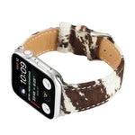 Dây đồng hồ da in họa tiết báo lông ngựa, Dành cho Apple Watch Ultra 49mm / Series 8&7 45mm / SE 2&6&SE&5&4 44mm / 3&2&1 42mm, Dành cho Apple Watch Series 8&7 41mm / SE 2&6&SE&5&4 40mm / 3&2&1 38mm