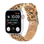 Dây đồng hồ da in họa tiết báo lông ngựa, Dành cho Apple Watch Ultra 49mm / Series 8&7 45mm / SE 2&6&SE&5&4 44mm / 3&2&1 42mm, Dành cho Apple Watch Series 8&7 41mm / SE 2&6&SE&5&4 40mm / 3&2&1 38mm