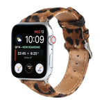 Dây đồng hồ da in họa tiết báo lông ngựa, Dành cho Apple Watch Ultra 49mm / Series 8&7 45mm / SE 2&6&SE&5&4 44mm / 3&2&1 42mm, Dành cho Apple Watch Series 8&7 41mm / SE 2&6&SE&5&4 40mm / 3&2&1 38mm