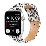 Dây đồng hồ da in họa tiết báo lông ngựa, Dành cho Apple Watch Ultra 49mm / Series 8&7 45mm / SE 2&6&SE&5&4 44mm / 3&2&1 42mm, Dành cho Apple Watch Series 8&7 41mm / SE 2&6&SE&5&4 40mm / 3&2&1 38mm