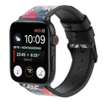 Dây đồng hồ da in họa tiết, Dành cho Apple Watch Series 7 45mm / 6 & SE & 5 & 4 44mm / 3 & 2 & 1 42mm, Dành cho Apple Watch Series 8&7 41mm / SE 2&6&SE&5&4 40mm / 3&2&1 38mm, Dành cho Apple Watch PSeries 7 41mm / 6 & SE & 5 & 4 40mm / 3 & 2 & 1 38mm