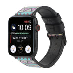 Dây đồng hồ da in họa tiết, Dành cho Apple Watch Series 7 45mm / 6 & SE & 5 & 4 44mm / 3 & 2 & 1 42mm, Dành cho Apple Watch Series 8&7 41mm / SE 2&6&SE&5&4 40mm / 3&2&1 38mm, Dành cho Apple Watch PSeries 7 41mm / 6 & SE & 5 & 4 40mm / 3 & 2 & 1 38mm