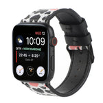 Dây đồng hồ da in họa tiết, Dành cho Apple Watch Series 7 45mm / 6 & SE & 5 & 4 44mm / 3 & 2 & 1 42mm, Dành cho Apple Watch Series 8&7 41mm / SE 2&6&SE&5&4 40mm / 3&2&1 38mm, Dành cho Apple Watch PSeries 7 41mm / 6 & SE & 5 & 4 40mm / 3 & 2 & 1 38mm