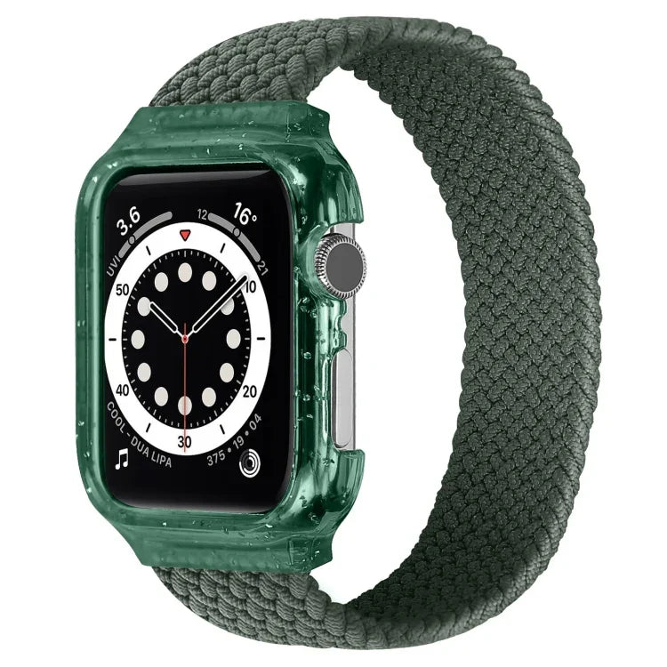 Dây đeo tay thay thế dệt có khung cho Apple Watch Series 6 & SE & 5 & 4 40mm / 3 & 2 & 1 38mm, 128mm, 135mm, 140mm, 145mm, 150mm, 155mm