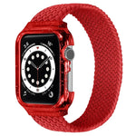 Dây đeo tay thay thế dệt có khung cho Apple Watch Series 6 & SE & 5 & 4 40mm / 3 & 2 & 1 38mm, 128mm, 135mm, 140mm, 145mm, 150mm, 155mm
