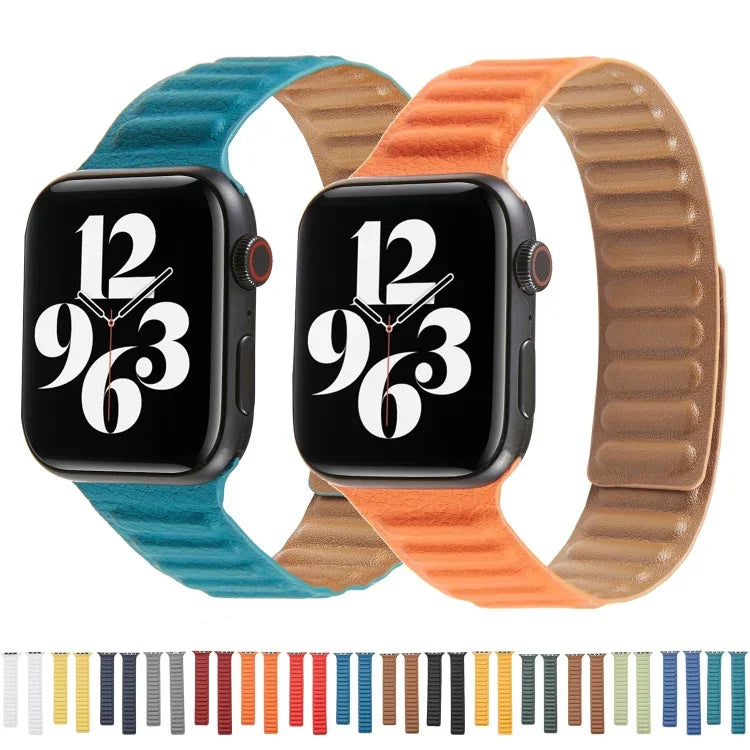 Dây đồng hồ da vòng lặp cho Apple Watch Series 6 & SE & 5 & 4 40mm / 3 & 2 & 1 38mm, Dành cho Apple Watch Series 7 41mm / 6 & SE & 5 & 4 40mm / 3 & 2 & 1 38mm