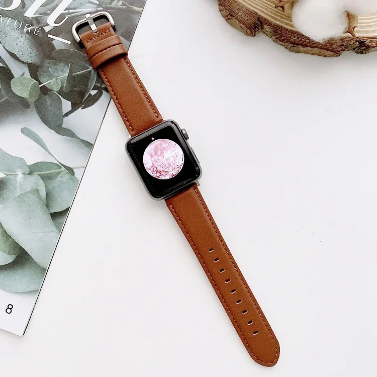 Dây đồng hồ thay thế khóa chữ D bề mặt mịn cho Apple Watch Series 6 & SE & 5 & 4 44mm / 3 & 2 & 1 42mm