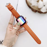 Dây đồng hồ thay thế khóa chữ D bề mặt mịn cho Apple Watch Series 6 & SE & 5 & 4 44mm / 3 & 2 & 1 42mm