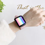 Dây đồng hồ thay thế khóa chữ D bề mặt mịn cho Apple Watch Series 6 & SE & 5 & 4 44mm / 3 & 2 & 1 42mm