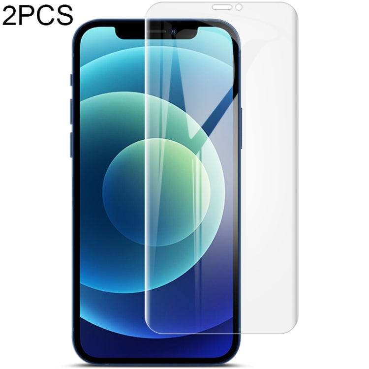 2 miếng IMAK miếng dán bảo vệ màn hình Hydrogel cong 0.15mm phủ toàn bộ mặt trước, dành cho iPhone 12 Pro Max
