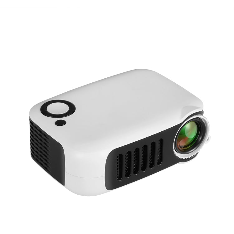 Máy chiếu kỹ thuật số HD rạp hát mini tại nhà TRANSJEE A2000 320x240P 1000 ANSI Lumens, loại phích cắm: phích cắm Mỹ (màu trắng)