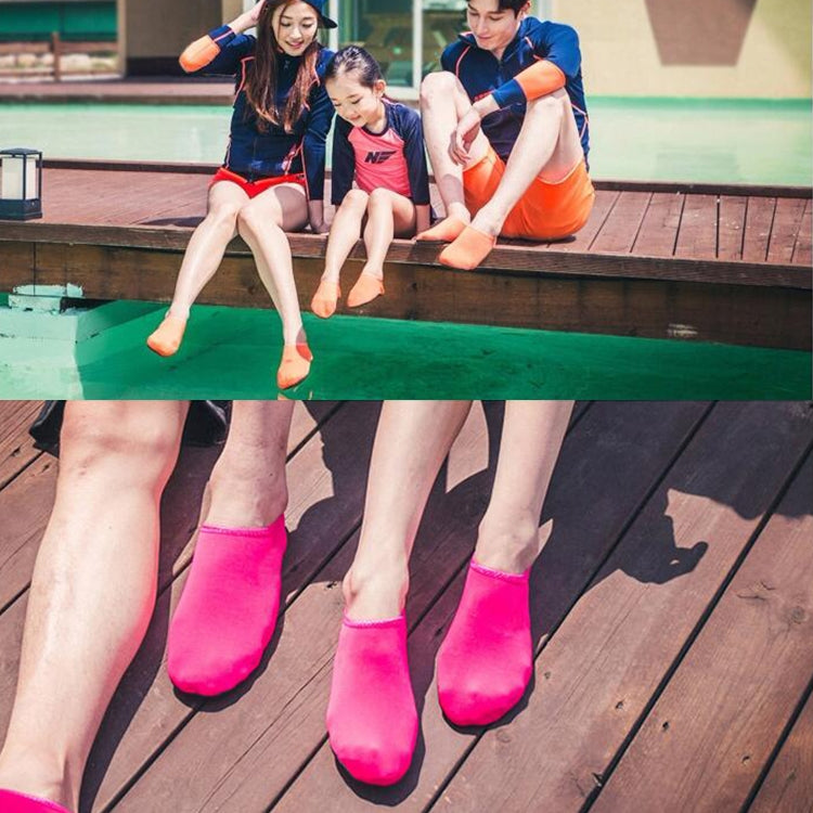 Giày và tất lặn đế vải dày có hạt nhựa chống trượt, màu trơn, một đôi, size XXXS, XXS, XS, S, M, L, XL, XXL, XXXL