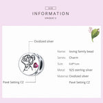 Hạt bạc S925 Sterling hình chữ cái hoa phụ kiện vòng tay vòng cổ tự làm, Chữ cái hoa