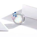 Hạt bạc S925 Sterling hình bướm mùa xuân phụ kiện vòng tay vòng cổ tự làm, Bướm mùa xuân