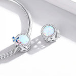 Hạt bạc S925 Sterling hình bướm mùa xuân phụ kiện vòng tay vòng cổ tự làm, Bướm mùa xuân