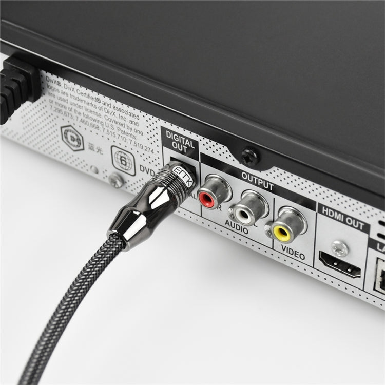 Cáp âm thanh quang kỹ thuật số EMK OD1.0mm Toslink 3.5mm sang Mini Toslink, dài 1m, 1.5m, 2m, 3m, 5m