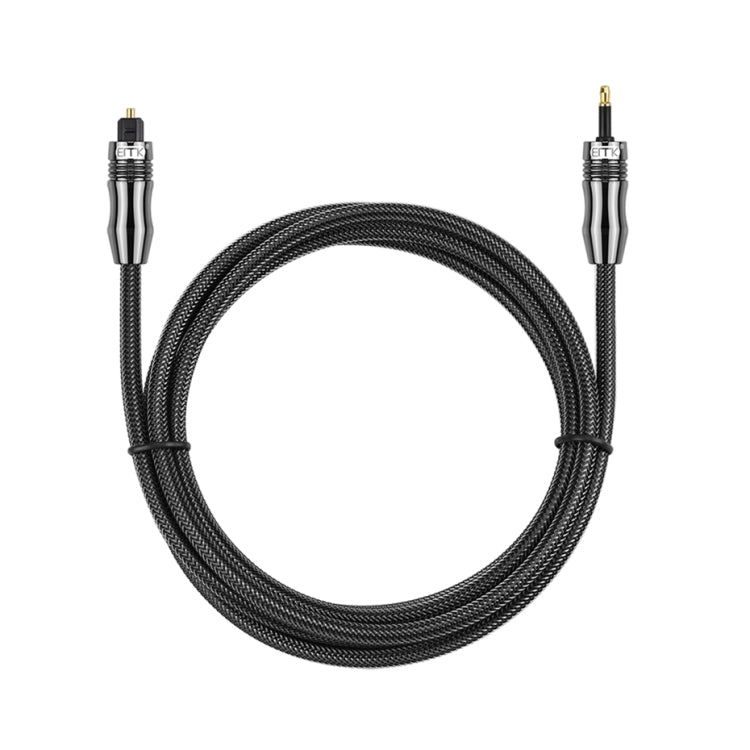 Cáp âm thanh quang kỹ thuật số EMK OD1.0mm Toslink 3.5mm sang Mini Toslink, dài 1m, 1.5m, 2m, 3m, 5m