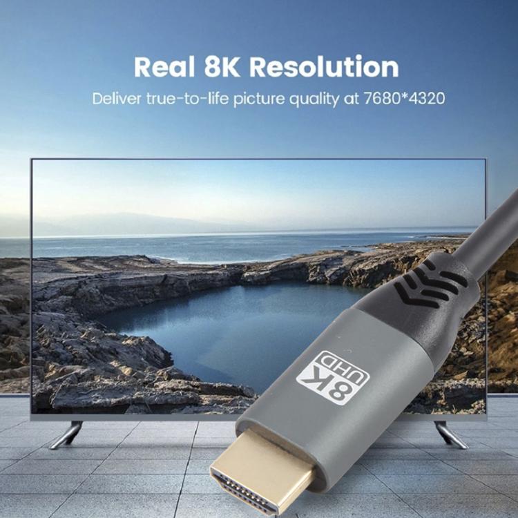 Cáp HDMI2.1 8K 120Hz độ nét cao, dài 50cm, 1.5m, 2m, 3m, 5m