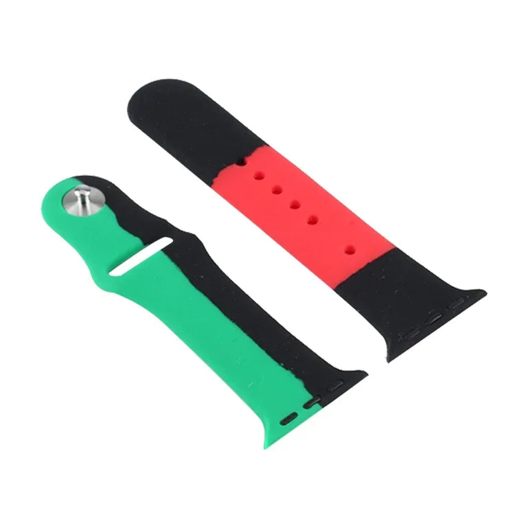 Dây đeo thể thao silicone màu đen Unity thay thế cho Apple Watch Series 6 & SE & 5 & 4 40mm / 3 & 2 & 1 38mm, Dành cho Apple Watch 40mm/38mm