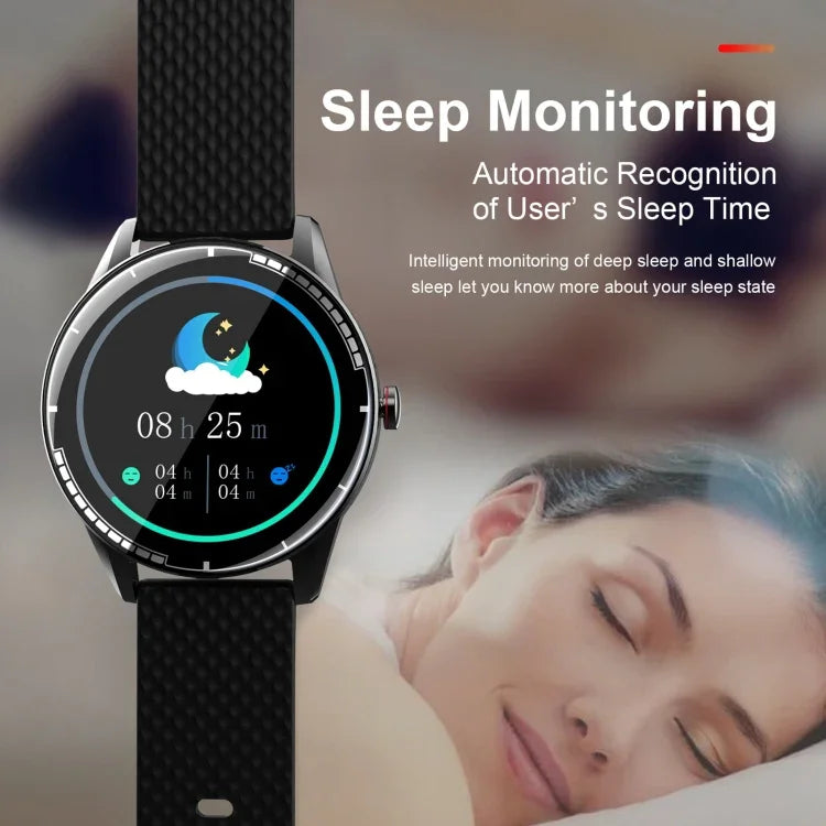 Đồng hồ thông minh H6 màn hình cảm ứng 1.28 inch IP67 chống nước, Hỗ trợ gọi Bluetooth / theo dõi giấc ngủ / nhịp tim