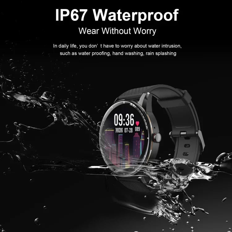 Đồng hồ thông minh H6 màn hình cảm ứng 1.28 inch IP67 chống nước, Hỗ trợ gọi Bluetooth / theo dõi giấc ngủ / nhịp tim