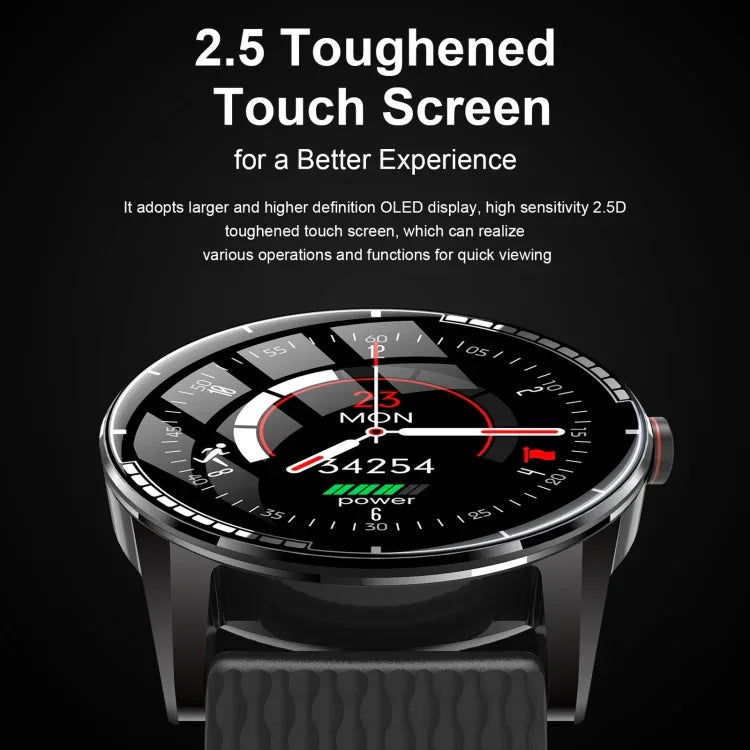 Đồng hồ thông minh H6 màn hình cảm ứng 1.28 inch IP67 chống nước, Hỗ trợ gọi Bluetooth / theo dõi giấc ngủ / nhịp tim