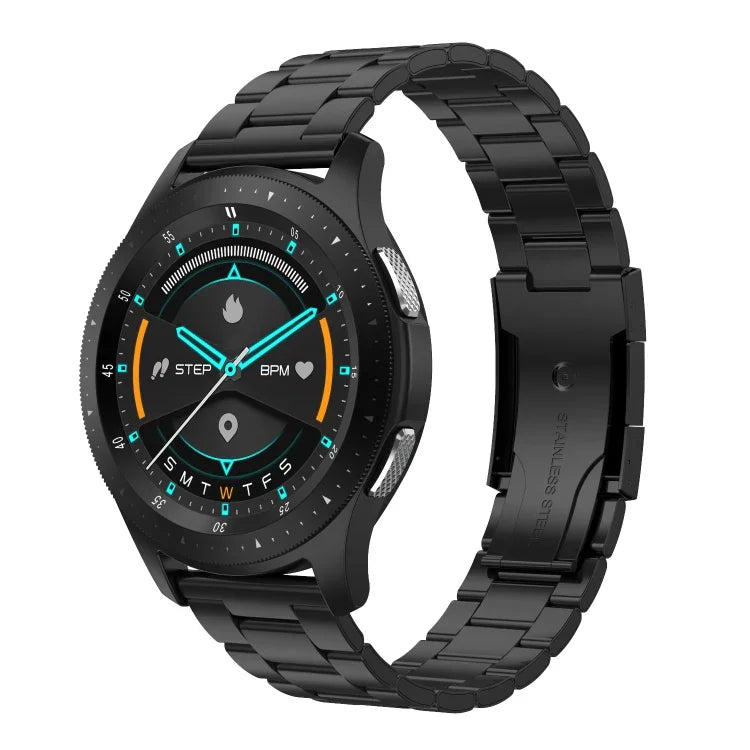 Vòng đeo tay thông minh W68 màn hình cảm ứng 1.54 inch chống nước IP67, Hỗ trợ theo dõi oxy trong máu / Gọi Bluetooth / Theo dõi nhịp tim, Kiểu dáng: Dây thép