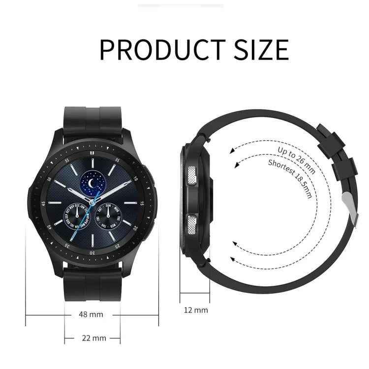Vòng đeo tay thông minh W68 màn hình cảm ứng 1.54 inch chống nước IP67, Hỗ trợ theo dõi oxy trong máu / Gọi Bluetooth / Theo dõi nhịp tim, Kiểu dáng: Dây thép