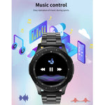 Vòng đeo tay thông minh W68 màn hình cảm ứng 1.54 inch chống nước IP67, Hỗ trợ theo dõi oxy trong máu / Gọi Bluetooth / Theo dõi nhịp tim, Kiểu dáng: Dây thép