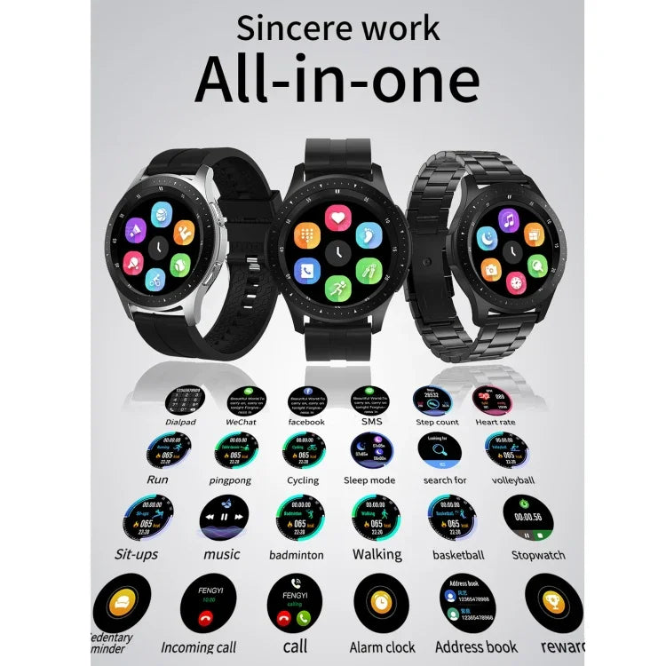 Vòng đeo tay thông minh W68 màn hình cảm ứng 1.54 inch chống nước IP67, Hỗ trợ theo dõi oxy trong máu / Gọi Bluetooth / Theo dõi nhịp tim, Kiểu dáng: Dây thép