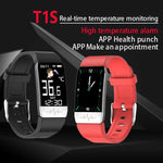 Vòng đeo tay thông minh T1S màn hình 1.14 inch chống nước IP67, Hỗ trợ theo dõi oxy trong máu / Theo dõi nhiệt độ cơ thể / Theo dõi nhịp tim