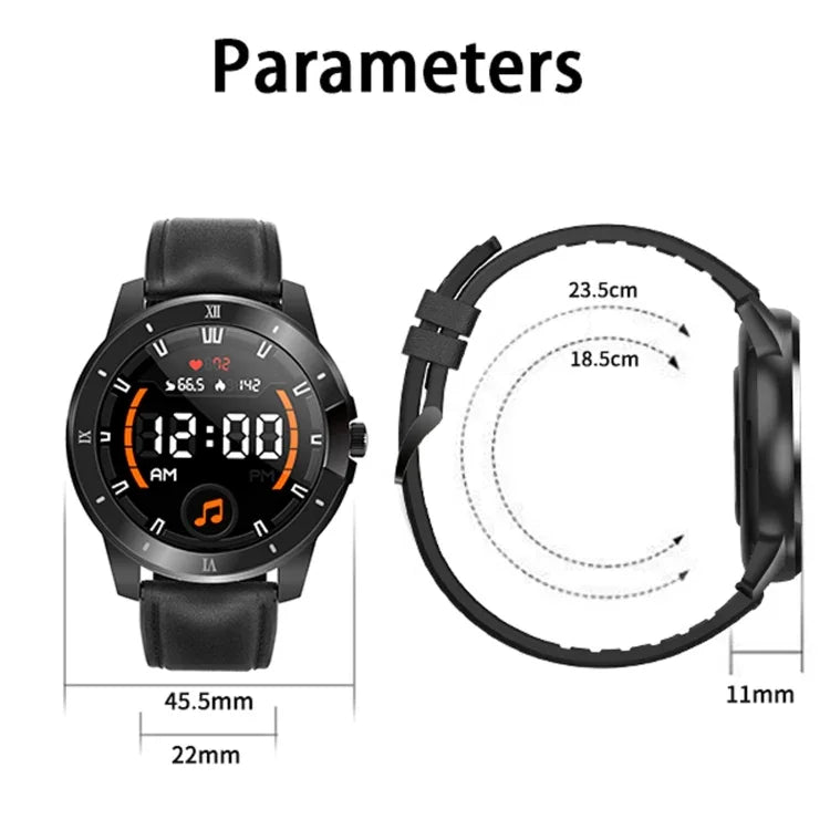 Đồng hồ thông minh MX12 màn hình màu IPS 1.3 inch chống nước IP68, Hỗ trợ gọi Bluetooth / Theo dõi giấc ngủ / Theo dõi nhịp tim, Dây thép