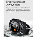 Đồng hồ thông minh MX12 màn hình màu IPS 1.3 inch chống nước IP68, Hỗ trợ gọi Bluetooth / Theo dõi giấc ngủ / Theo dõi nhịp tim, Dây thép