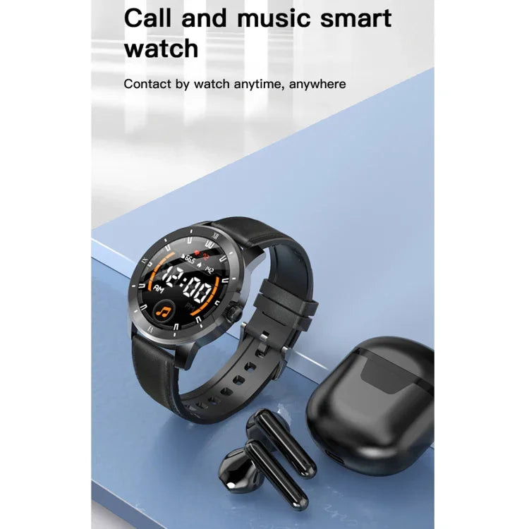 Đồng hồ thông minh MX12 màn hình màu IPS 1.3 inch chống nước IP68, Hỗ trợ gọi Bluetooth / Theo dõi giấc ngủ / Theo dõi nhịp tim, Dây thép