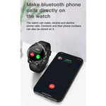 Đồng hồ thông minh MX12 màn hình màu IPS 1.3 inch chống nước IP68, Hỗ trợ gọi Bluetooth / Theo dõi giấc ngủ / Theo dõi nhịp tim, Dây thép