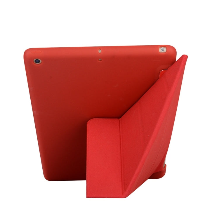 For iPad 10.2 inch TPU Horizontal Deformation Flip Leather Case with Holder