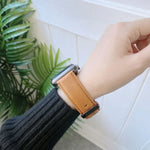 Dây đồng hồ thay thế da họa tiết Crazy Horse + họa tiết phẳng cho Apple Watch Series 6 & SE & 5 & 4 40mm / 3 & 2 & 1 38mm, Dành cho Apple Watch Series 7 41mm / 6 & SE & 5 & 4 40mm / 3 & 2 & 1 38mm