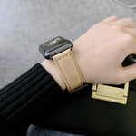 Dây đồng hồ thay thế da khóa đầu lớn cho Apple Watch Series 6 & SE & 5 & 4 40mm / 3 & 2 & 1 38mm, Dành cho Apple Watch Series 8&7 41mm / SE 2&6&SE&5&4 40mm / 3&2&1 38mm