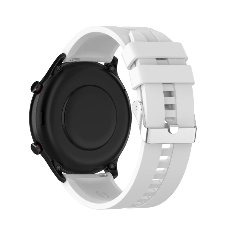 For Amazfit GTR 2e / GTR 2 22mm Silicone Replacement Strap Watchband with Silver Buckle, For Amazfit GTR 2e
