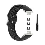 For Huawei Watch Fit 18mm Sport Style Silicone Solid Color Replacement Strap Watchband