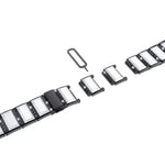 Dây đeo đồng hồ thay thế bằng thép không gỉ đính kim cương, cho Samsung Galaxy Watch 42mm, cho Samsung Galaxy Watch 46mm, cho Samsung Galaxy Watch 3 45mm, cho Samsung Galaxy Watch Active2 44mm / Watch Active2 40mm / Watch Active