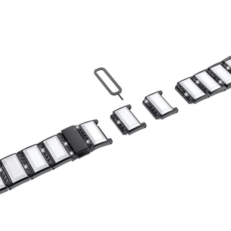 Dây đeo đồng hồ thay thế bằng thép không gỉ đính kim cương, cho Samsung Galaxy Watch 42mm, cho Samsung Galaxy Watch 46mm, cho Samsung Galaxy Watch 3 45mm, cho Samsung Galaxy Watch Active2 44mm / Watch Active2 40mm / Watch Active