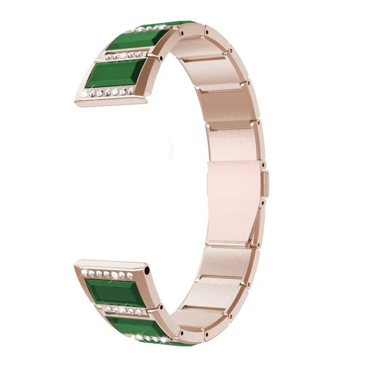 Dây đeo đồng hồ thay thế bằng thép không gỉ đính kim cương, cho Samsung Galaxy Watch 42mm, cho Samsung Galaxy Watch 46mm, cho Samsung Galaxy Watch 3 45mm, cho Samsung Galaxy Watch Active2 44mm / Watch Active2 40mm / Watch Active