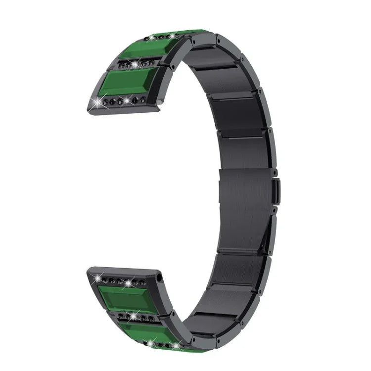 Dây đeo đồng hồ thay thế bằng thép không gỉ đính kim cương, cho Samsung Galaxy Watch 42mm, cho Samsung Galaxy Watch 46mm, cho Samsung Galaxy Watch 3 45mm, cho Samsung Galaxy Watch Active2 44mm / Watch Active2 40mm / Watch Active