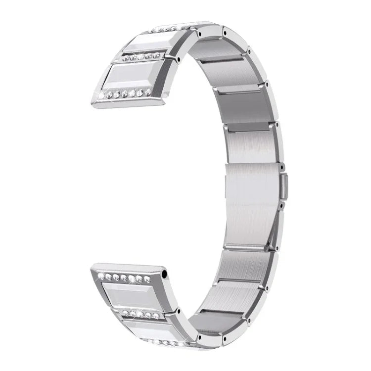 Dây đeo đồng hồ thay thế bằng thép không gỉ đính kim cương, cho Samsung Galaxy Watch 42mm, cho Samsung Galaxy Watch 46mm, cho Samsung Galaxy Watch 3 45mm, cho Samsung Galaxy Watch Active2 44mm / Watch Active2 40mm / Watch Active